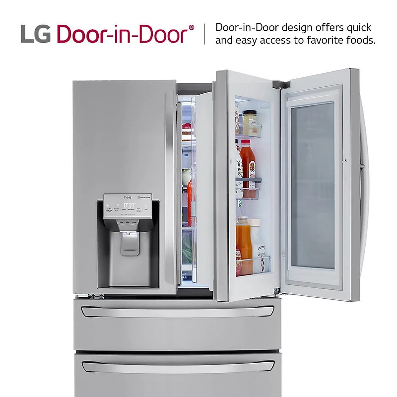 23 Cu.Ft. Stainless French Door Smart Refrigerator - OPEN BOX