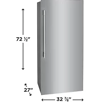 19 Cu. Ft. Stainless Steel Single-Door Refrigerator