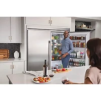 19 Cu. Ft. Stainless Steel Single-Door Refrigerator