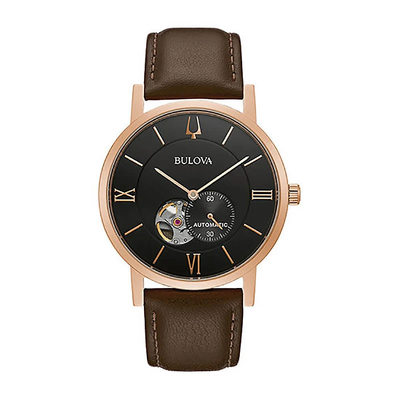 Mens Rose Gold Finish Watch - OPEN BOX