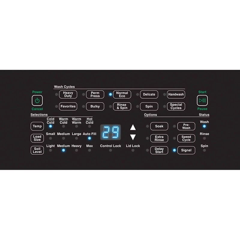 3.2 Cu. Ft. White Top Load Electric Washer