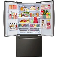 25 Cu. Ft. Black Stainless Smart French Door Refrigerator