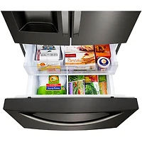 25 Cu. Ft. Black Stainless Smart French Door Refrigerator