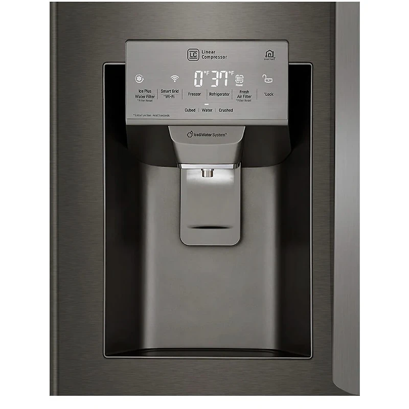 25 Cu. Ft. Black Stainless Smart French Door Refrigerator