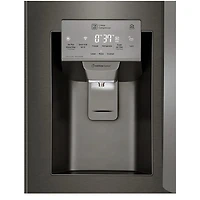 25 Cu. Ft. Black Stainless Smart French Door Refrigerator