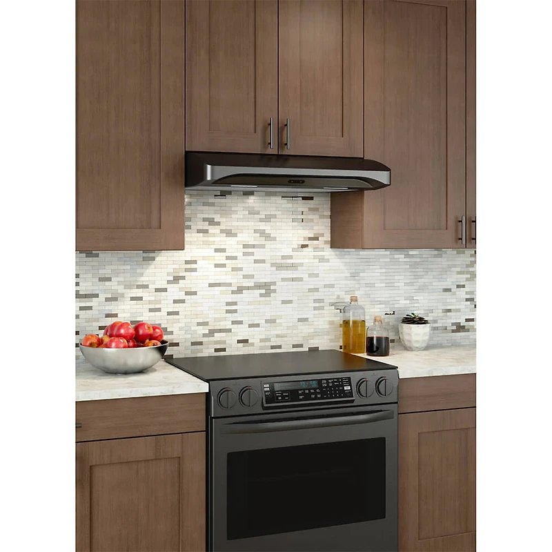 Elite Atla 2 Black Stainless 30 inch Convertible Under-Cabinet Range Hood - OPEN BOX