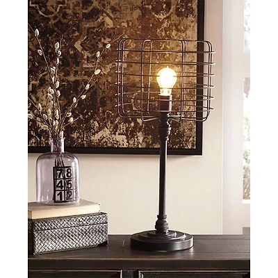 Javan Table Lamp - Antique Black - OPEN BOX
