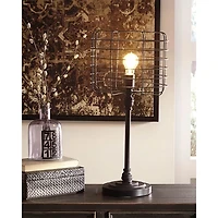 Javan Table Lamp - Antique Black - OPEN BOX