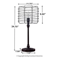 Javan Table Lamp - Antique Black - OPEN BOX