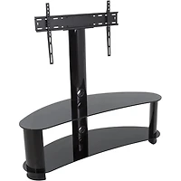 Jelly Bean 1200 Curved Pedestal TV Stand - OPEN BOX