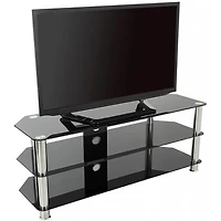 Corner Glass TV Stand - OPEN BOX