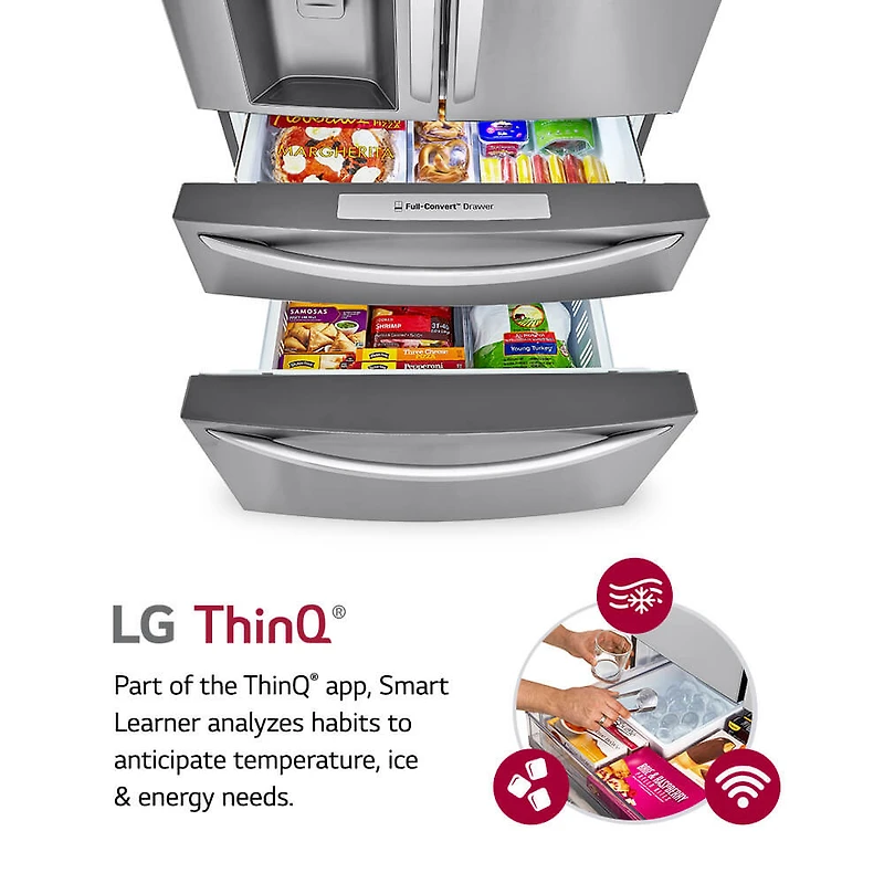 30 Cu. Ft. Stainless Smart French Door Refrigerator