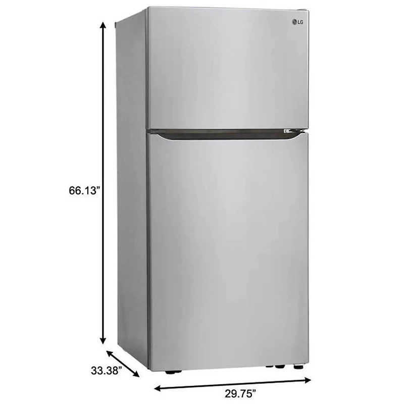 20 Cu. Ft. Stainless Top Freezer Refrigerator