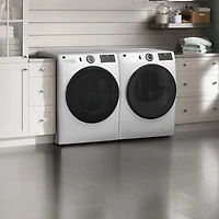 7.8 Cu. Ft. White Front Load Smart Electric Dryer