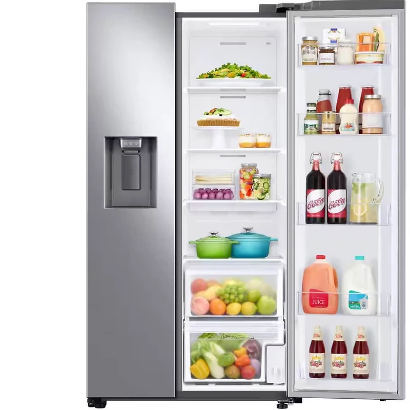 22 Cu. Ft. Stainless Side-by-Side Refrigerator