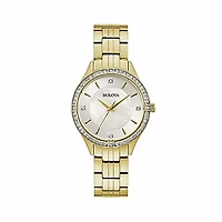 Womens Crystal Accent Watch