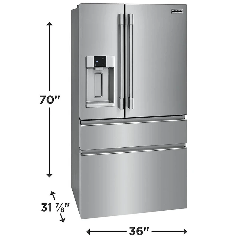 21.4 Cu. Ft. Stainless Counter Depth French Door Refrigerator