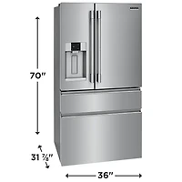 21.4 Cu. Ft. Stainless Counter Depth French Door Refrigerator