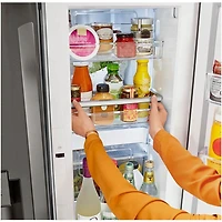 30 Cu. Ft. Black Stainless French-Door Smart Refrigerator - OPEN BOX