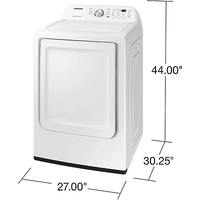 7.2 Cu. Ft. White Top Load High Efficiency Electric Dryer with Sensor Dry