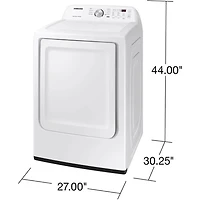 7.2 Cu. Ft. White Top Load High Efficiency Electric Dryer with Sensor Dry