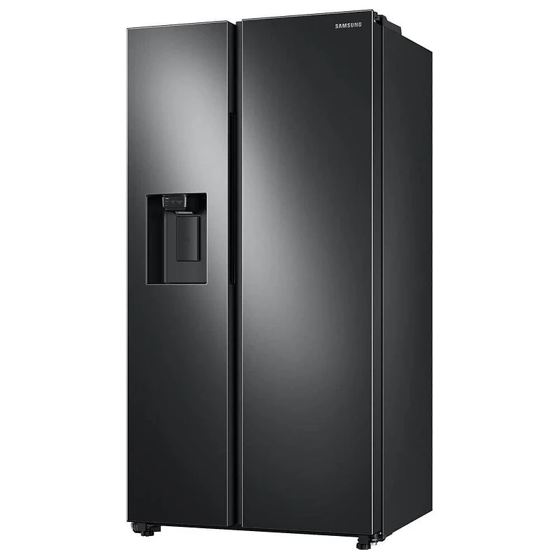 22 Cu. Ft. Black Stainless Steel Side-by-Side Counter-Depth Refrigerator - OPEN BOX
