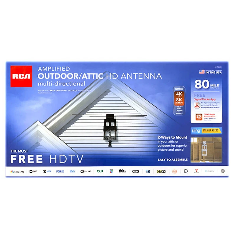  Amplified Outdoor/Attic Antenna 