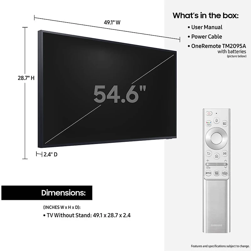 55 inch Class The Terrace QLED 4K UHD HDR Smart TV