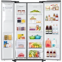22 Cu. Ft. Stainless Side by Side Refrigerator with Hub 