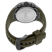 Mens Solar Chronograph Coutura Green Silicone Bracelet Watch 45.5mm