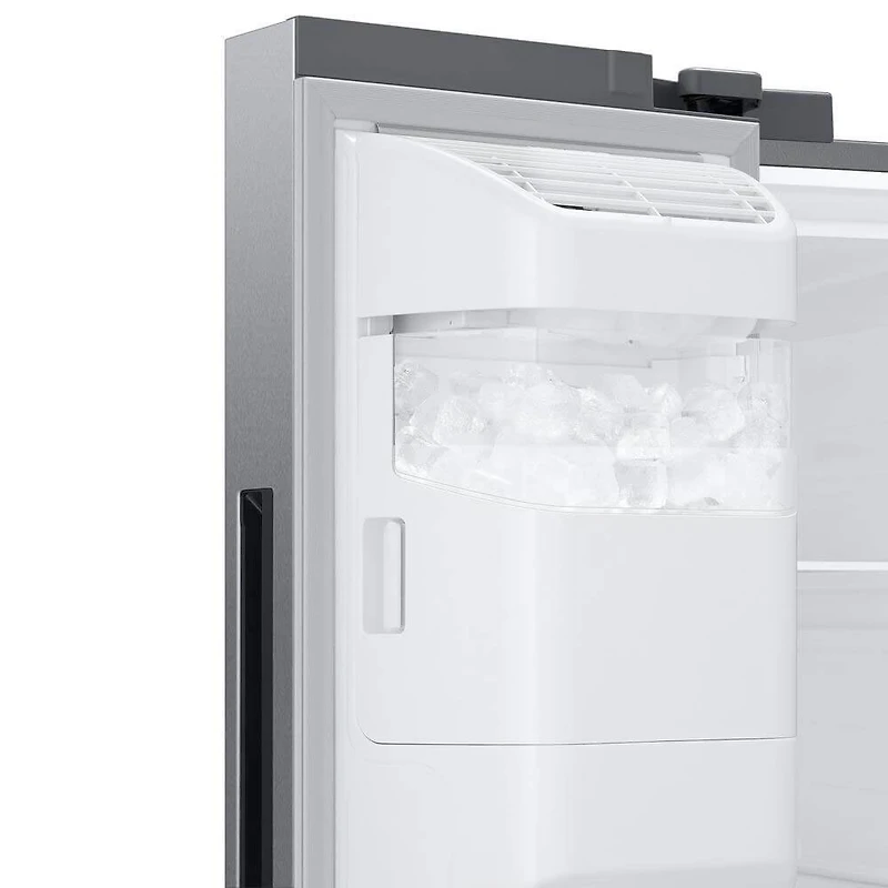 26.7 Cu. Ft. Stainless Side-by-Side Refrigerator with 21.5 inch Touch-Screen Family Hub