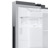 26.7 Cu. Ft. Stainless Side-by-Side Refrigerator with 21.5 inch Touch-Screen Family Hub
