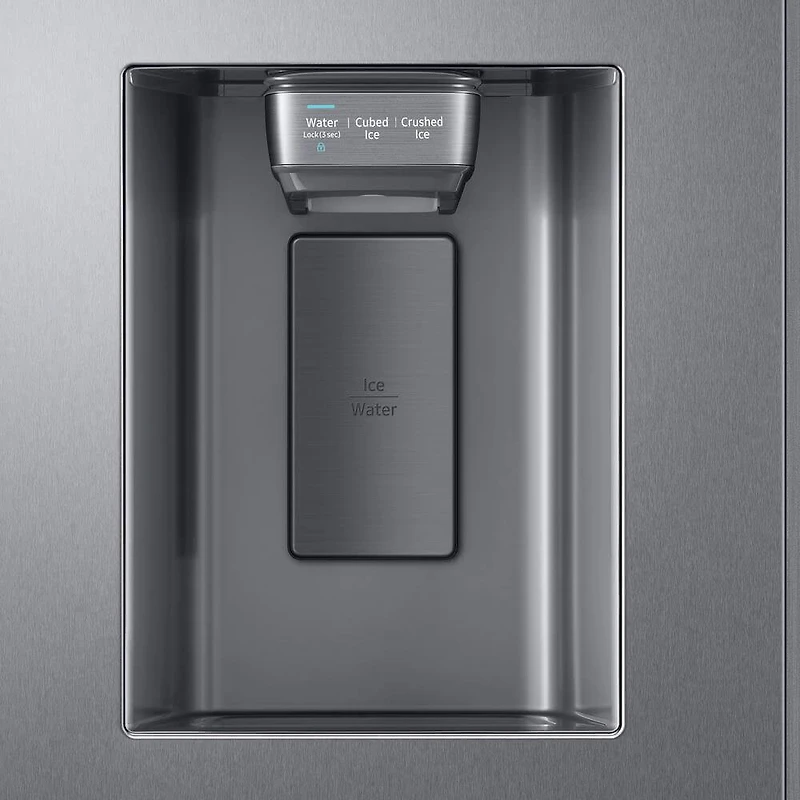 26.7 Cu. Ft. Stainless Side-by-Side Refrigerator with 21.5 inch Touch-Screen Family Hub