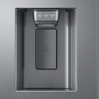 26.7 Cu. Ft. Stainless Side-by-Side Refrigerator with 21.5 inch Touch-Screen Family Hub