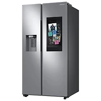 26.7 Cu. Ft. Stainless Side-by-Side Refrigerator with 21.5 inch Touch-Screen Family Hub