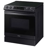 6.3 Cu. Ft. Black Stainless Slide-in Electric Range