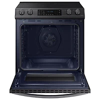 6.3 Cu. Ft. Black Stainless Slide-in Electric Range