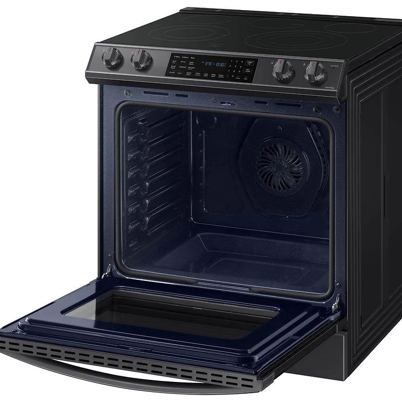 6.3 Cu. Ft. Black Stainless Slide-in Electric Range