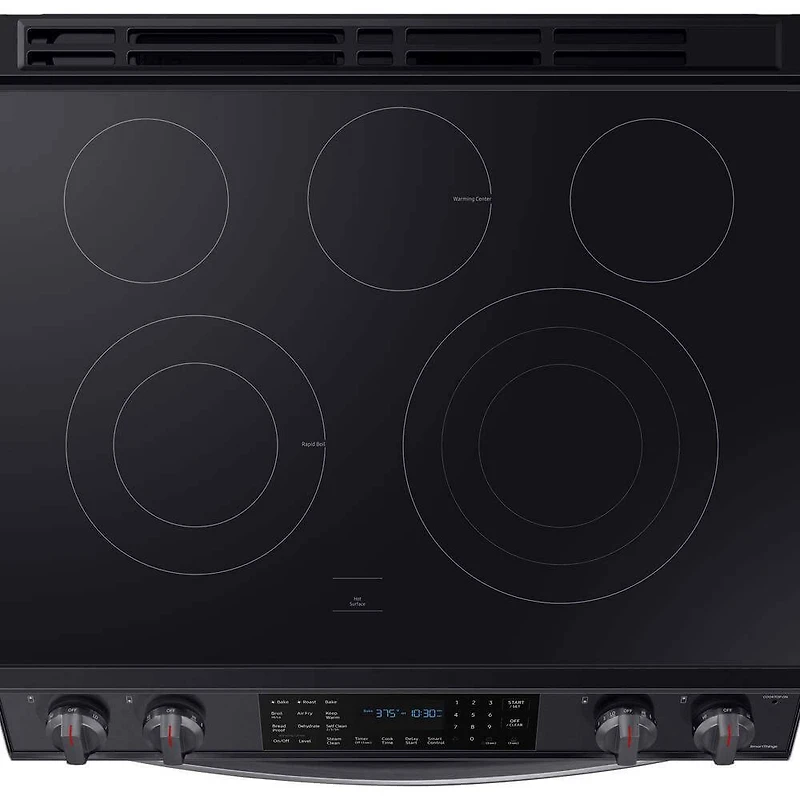 6.3 Cu. Ft. Black Stainless Slide-in Electric Range