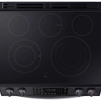 6.3 Cu. Ft. Black Stainless Slide-in Electric Range