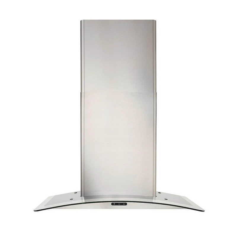 36 inch Convertible Curved Glass Wall-Mount Chimney Range Hood