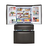 30 Cu. Ft. Black Stainless French-door Smart Refrigerator