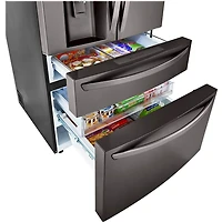 30 Cu. Ft. Black Stainless French-door Smart Refrigerator