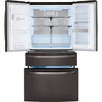 30 Cu. Ft. Black Stainless French-door Smart Refrigerator