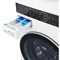 Stacked 27 inch Washer Dryer Combo Unit- White - OPEN BOX