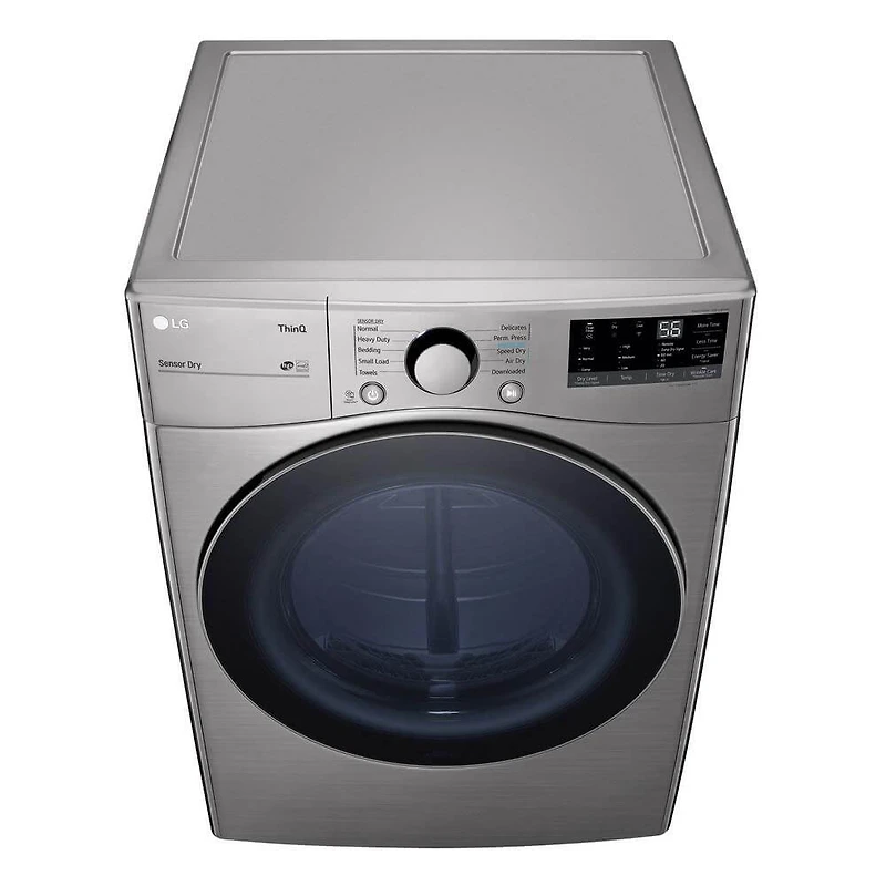 7.4 Cu. Ft. Ultra Large Capacity Smart wi-fi Enabled Graphite Front Load Electric Dryer - OPEN BOX