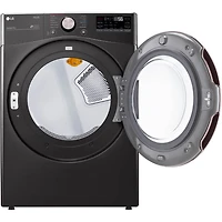 7.4 Cu. Ft. Black Stainless Front Load Smart Electric Dryer