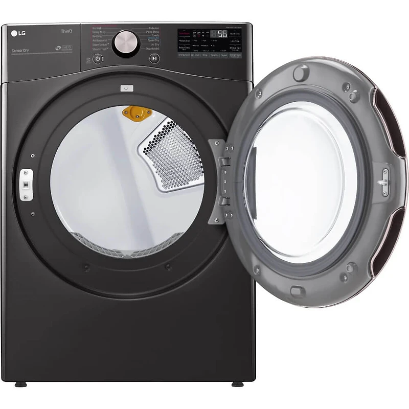 7.4 Cu. Ft. Black Stainless Ultra Large Capacity Front Load Electric Washer with TurboSteam