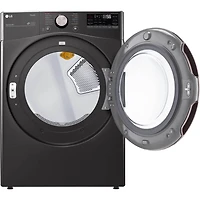 7.4 Cu. Ft. Black Stainless Ultra Large Capacity Front Load Electric Washer with TurboSteam