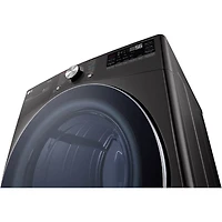 7.4 Cu. Ft. Black Steel Front Load Smart Electric Dryer with Steam